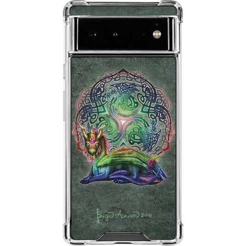 Brigid Ashwood Celtic Dragon Google Pixel 6 Clear Case